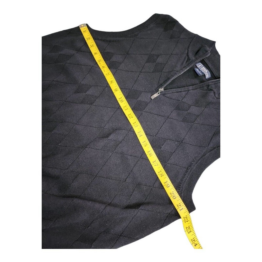 NWOT PGA Tour | Golf Vest | Men's Large | Black 1/4 Zipper - Picture 6 of 11